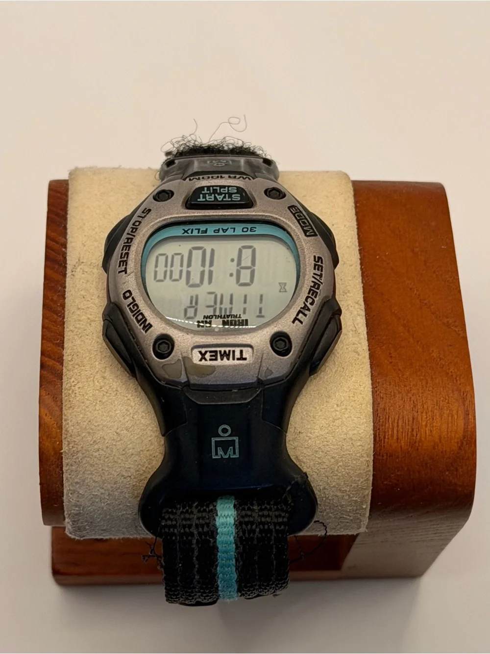 TIMEX Ironman Fast-Wrap‎ Women’s 35mm Digital Watch Light Blue/Silver